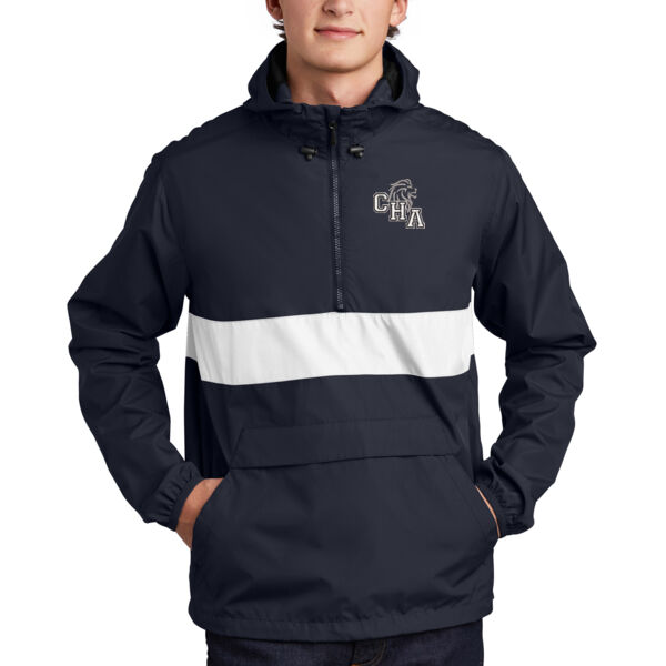 Sport-Tek Zipped Pocket Anorak - Embroidered Logo Thumbnail