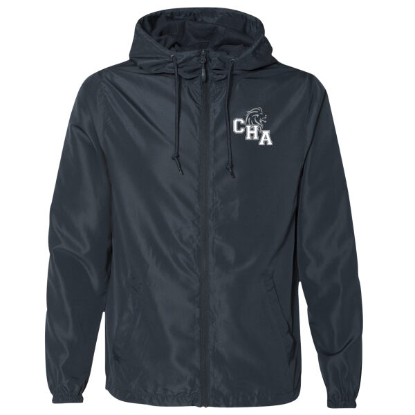 Independent Trading Co.- Unisex Lightweight Windbreaker Full-Zip Jacket - Printed Logo Thumbnail
