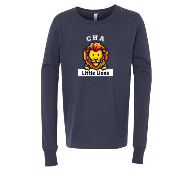 YOUTH Bella+Canvas - Youth Jersey Long Sleeve Tee - Printed Logos Thumbnail