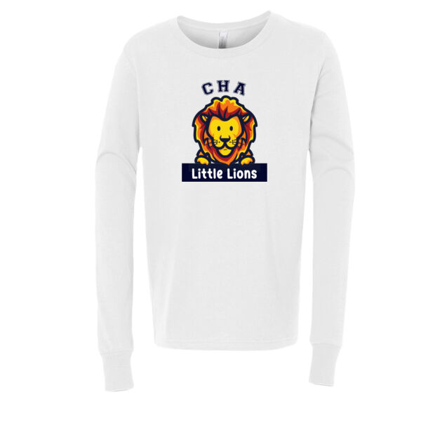 YOUTH Bella+Canvas - Youth Jersey Long Sleeve Tee - Printed Logos Thumbnail