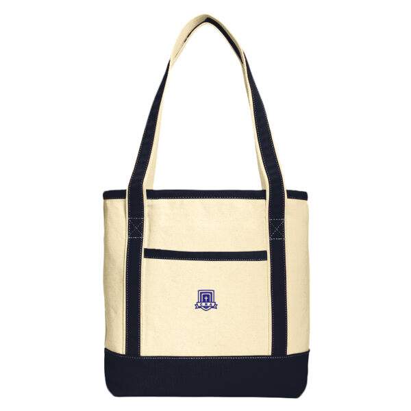 Port Authority Medium Cotton Canvas Boat Tote - Embroidered Logo Thumbnail