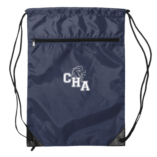 Liberty Bags - Zippered Drawstring Backpack - Printed Logo Thumbnail