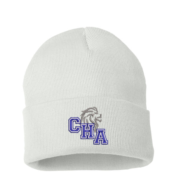 Sportsman - Solid 12' Cuffed Beanie - Embroidered Logo Thumbnail