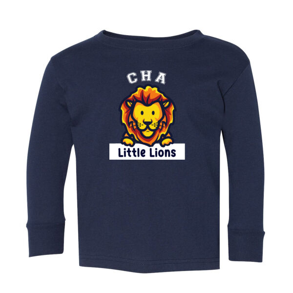 TODDLER Rabbit skins - Toddler Long Sleeve Fine Jersey Tee - Printed Logos Thumbnail