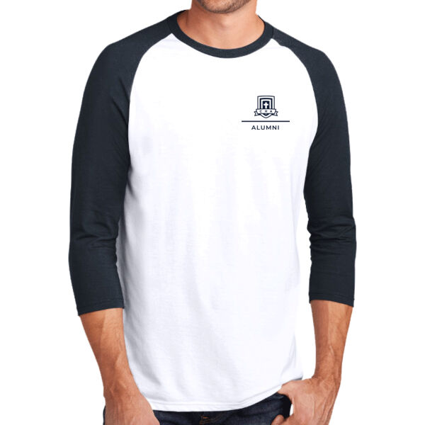 District Perfect Tri 3/4 Sleeve Raglan - Printed Logo Thumbnail