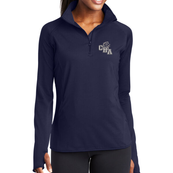 Sport-Tek Ladies Sport-Wick Stretch 1/2 Zip Pullover  - Embroidered Logo Thumbnail