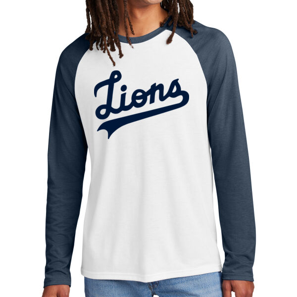 All Made Unisex Tri-Blend Long Sleeve Colorblock Raglan - Printed Logo Thumbnail