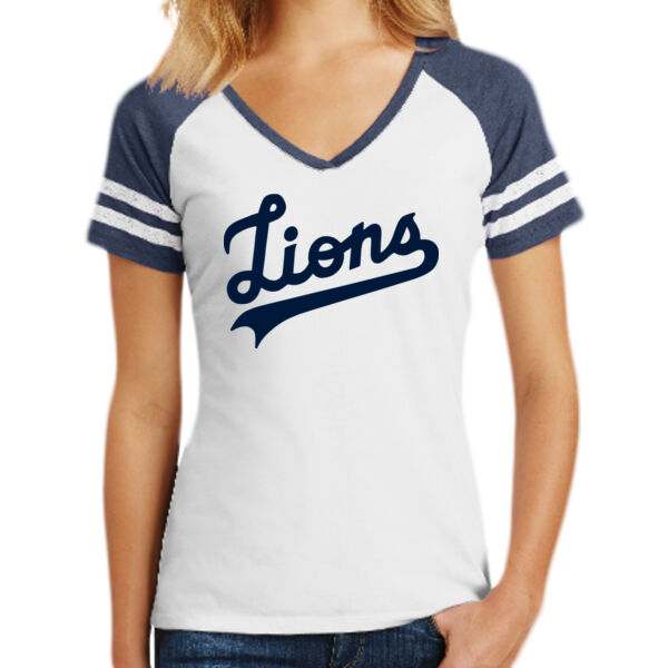 District Women's Game V-Neck Tee - Printed Logo Thumbnail