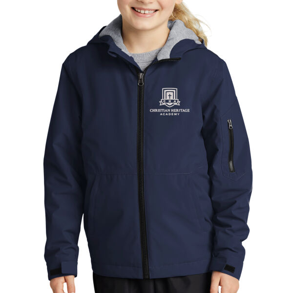 Sport-Tek Youth Waterproof Insulated Jacket - Embroidered Logo Thumbnail