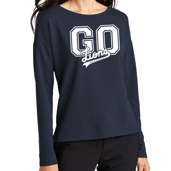 Mercer+Mettle® Women's Stretch Drop Shoulder Pullover - Printed Logo Mercer+Mettle® Women's Stretch Drop Shoulder Pullover - Printed Logo Thumbnail