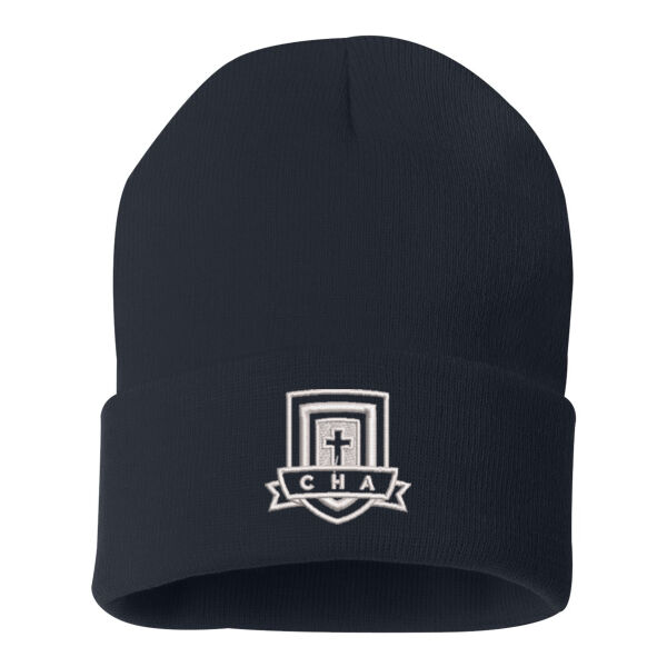 Sportsman - 12" Solid Cuffed Beanie - Embroidered Logo Thumbnail