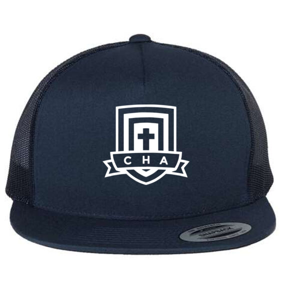 YP Classics - Five-Panel Classic Trucker Cap - Printed Logo Thumbnail