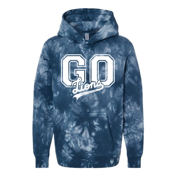 Independent Trading Co. - Youth Midweight Tie-Dyed Hooded Sweatshirt - Printed Logo Thumbnail