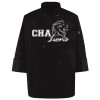 Ten Pearl Button Black Chef Coat Thumbnail